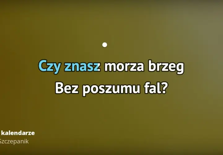 Czy znasz morza brzeg? Odkryj głębię znaczenia w piosence Szczepanika